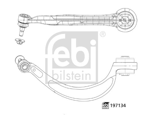 Control/Trailing Arm, wheel suspension